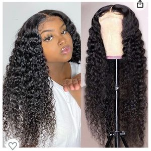 4x4 18” wavy curls lace wig